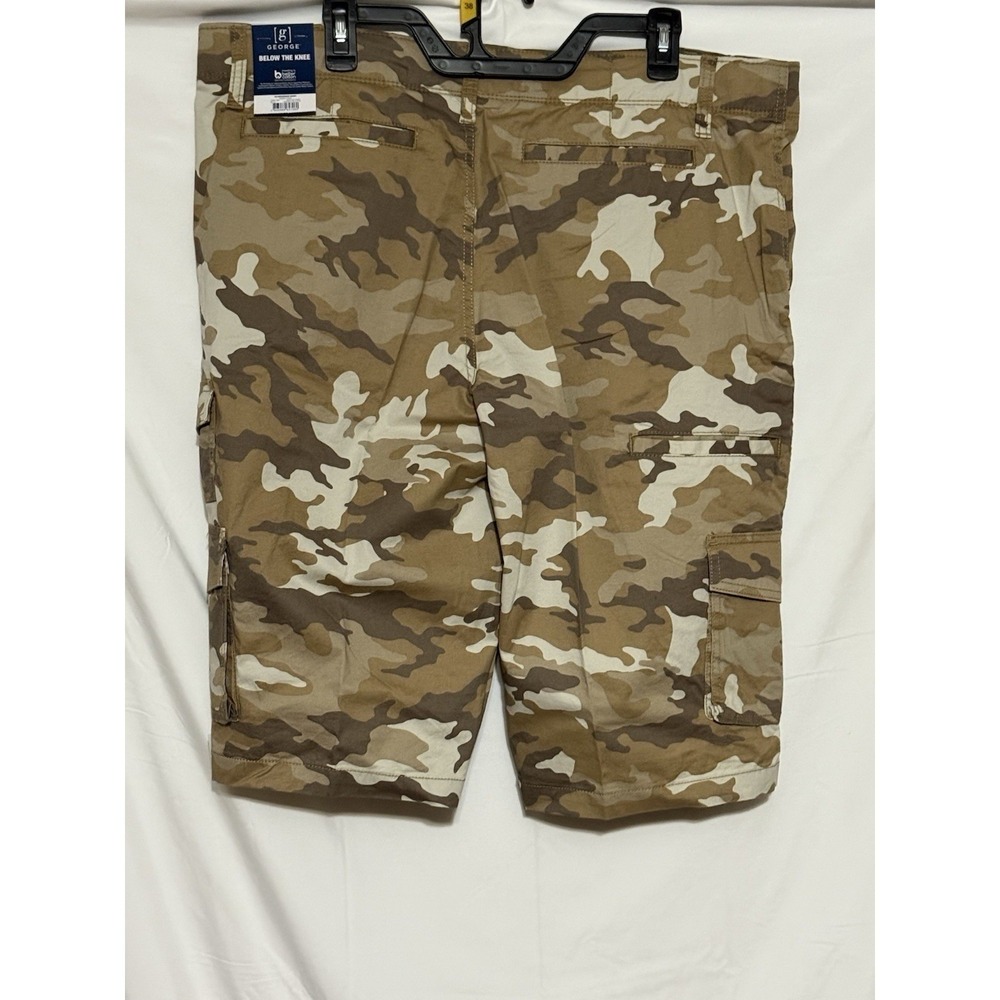 George Mens Desert Camo Shorts Size 38 Below Knee NWT Bundle 2 - Picture 8 of 14